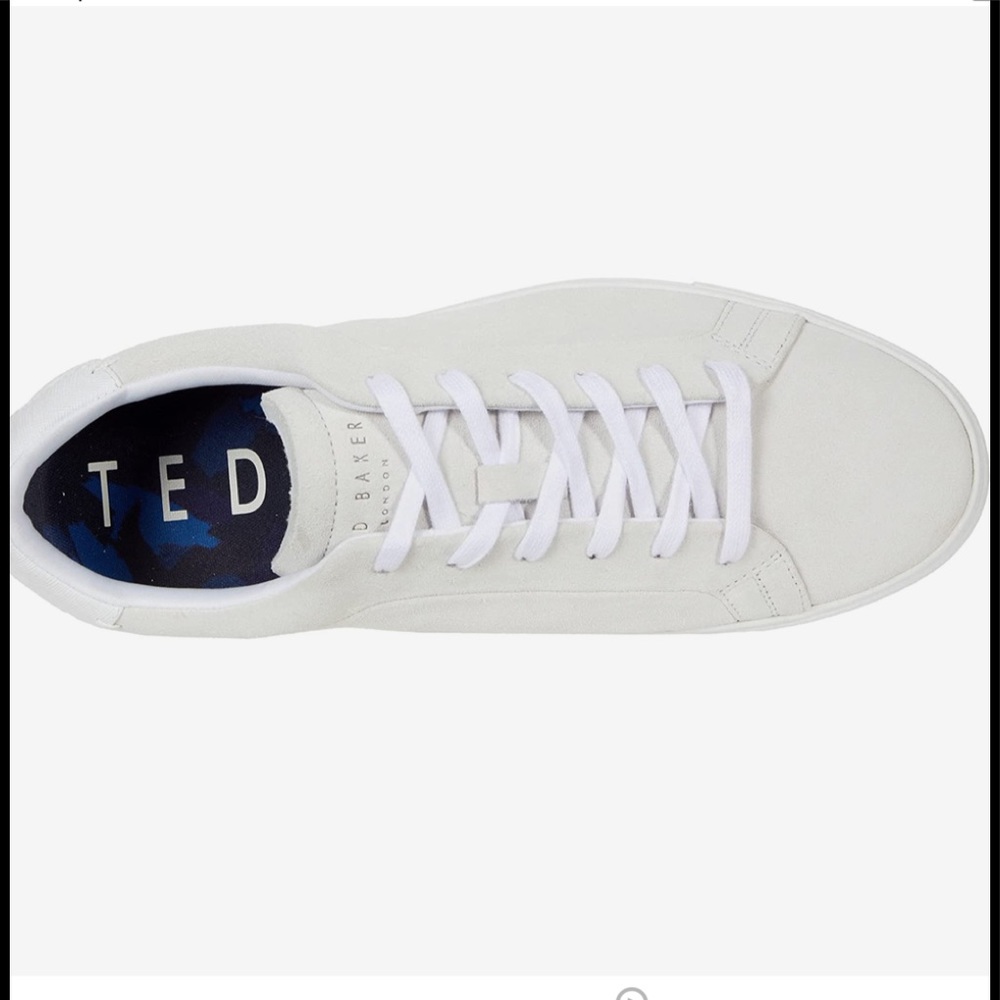 Ted Baker Triloba White Suede Sneakers - Picture 14 of 15